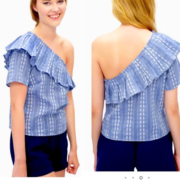 Splendid Tops - Splendid Chambray One Shoulder Top